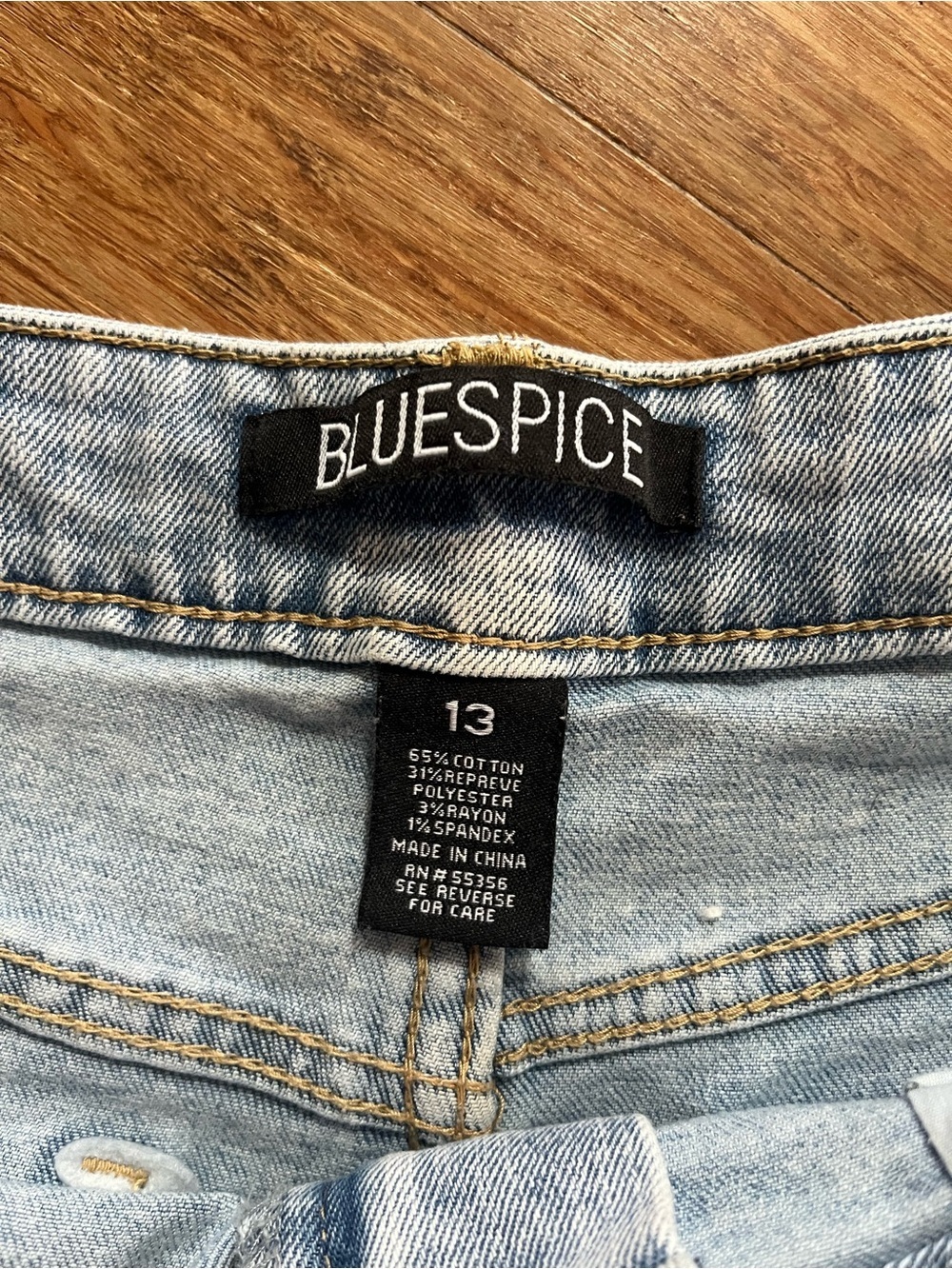 Blue Spice Mid Rise Barrel Leg Jeans, Sz 13 - Picture 7 of 7